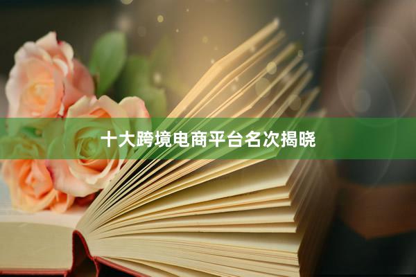 十大跨境电商平台名次揭晓
