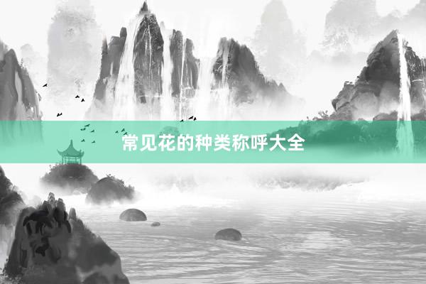 常见花的种类称呼大全